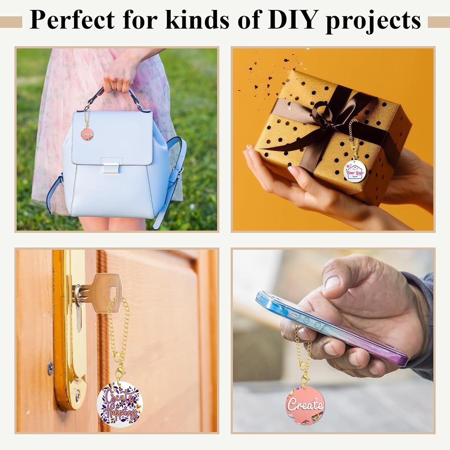 Wholesale New Bag Ornament Cup, Nameplate Piece, Logo Pendant Accessories